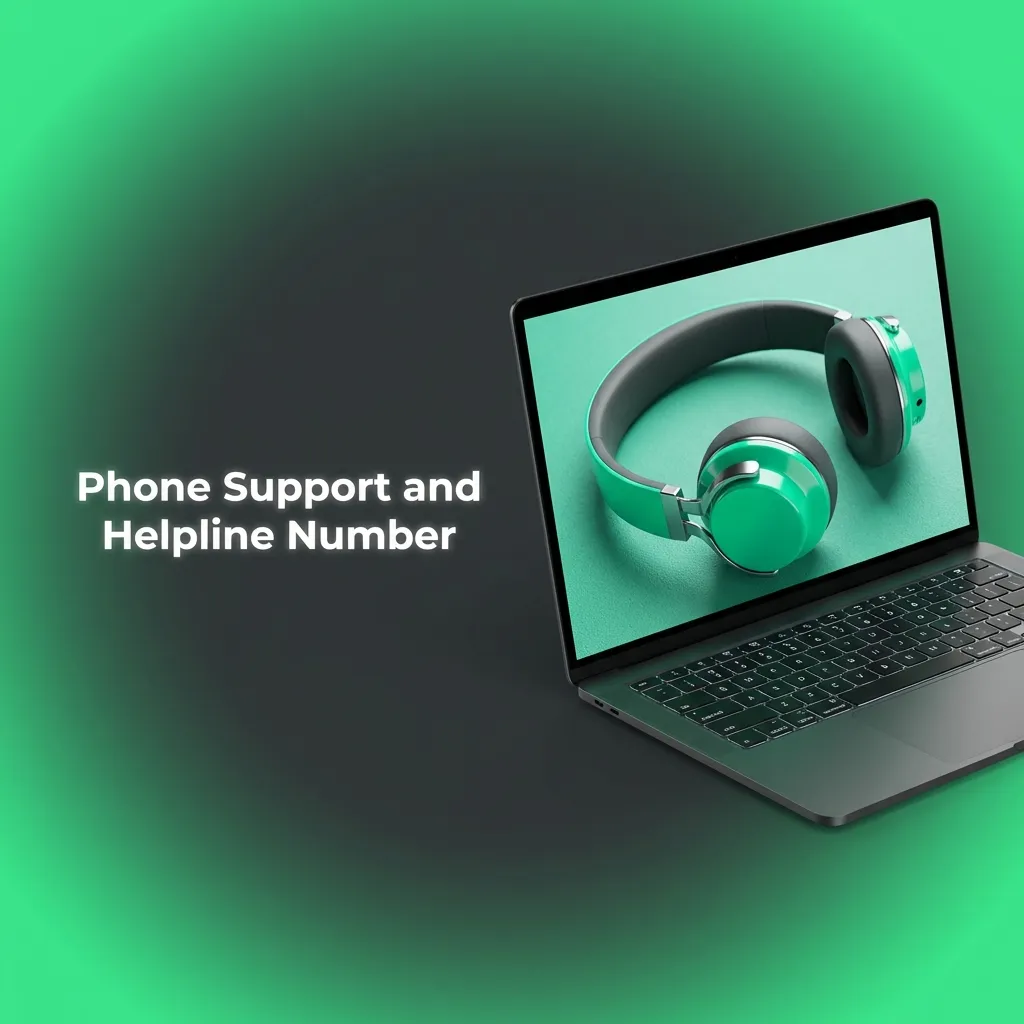 Illustration of a phone helpline with support agent icon and 24/7 India customer support number highlighted
